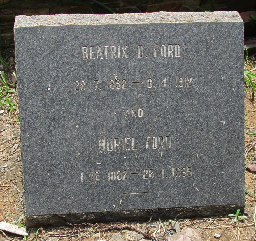 FORD Muriel 1882-1965 :: FORD Beatrix D. 1892-1912