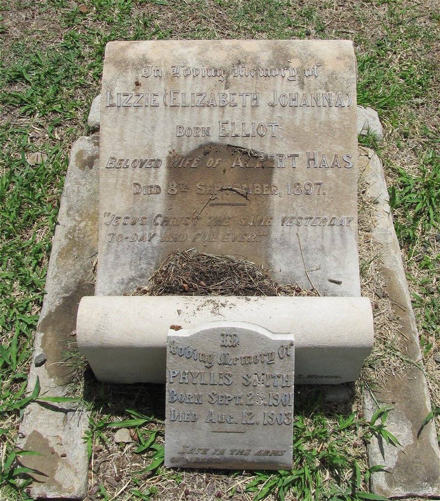 HAAS Elizabeth Johanna nee ELLIOT -1897 :: SMITH Phyllis 1901-1903