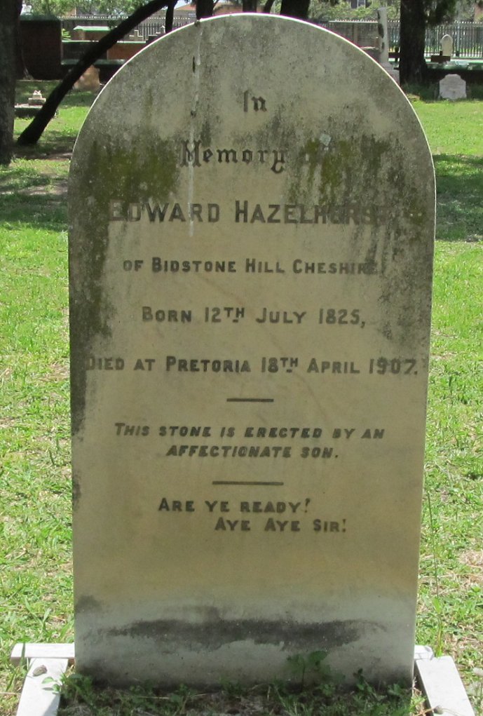 HAZELHURST Edward 1825-1907