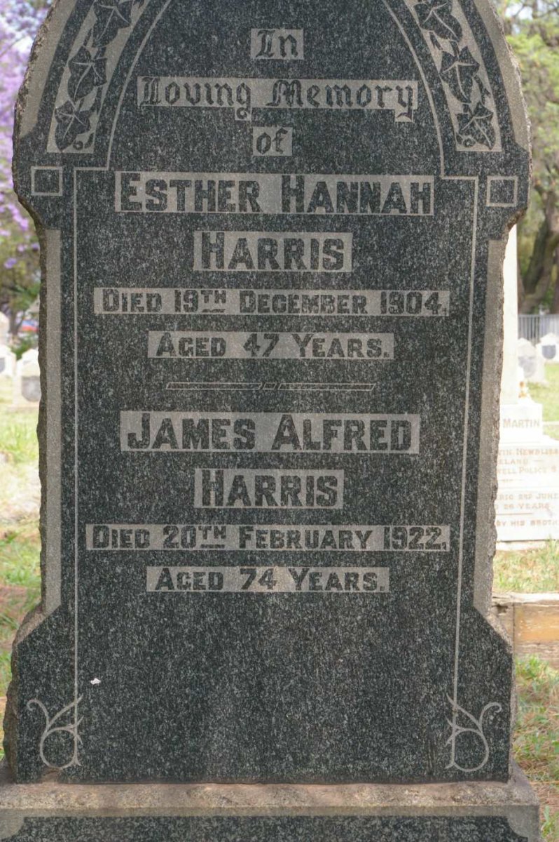 HARRIS James Alfred -1922 &amp; Esther Hannah -1904