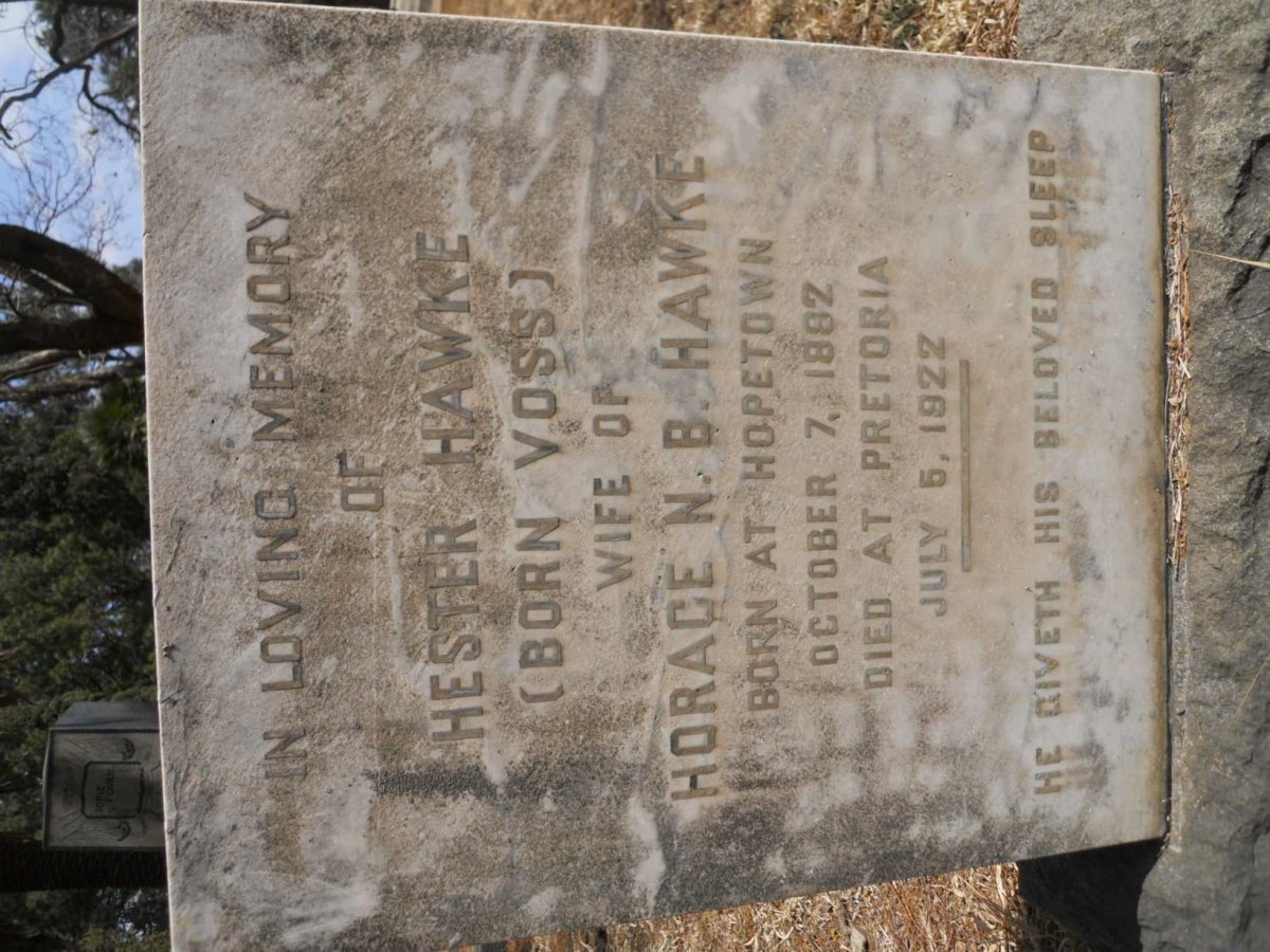 HAWKE Hester nee VOSS 1882-1922