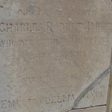 JANKE Charles Robert -1888 &amp; Emelia Odellia STORBECK  -1934