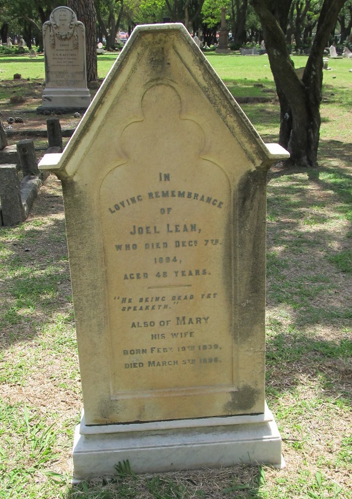 LEAN Joel -1894 &amp; Mary 1839-1896