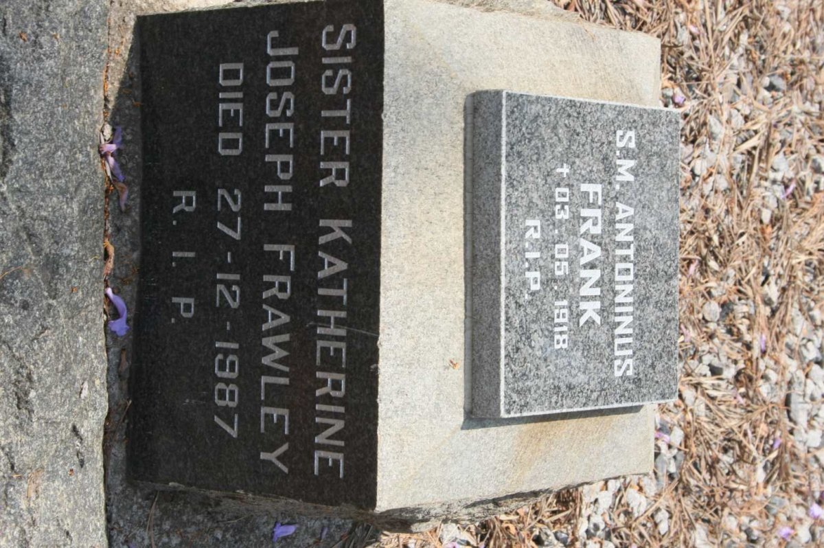 FRANK Antoninus -1918 :: FRAWLEY Katherine Joseph -1987