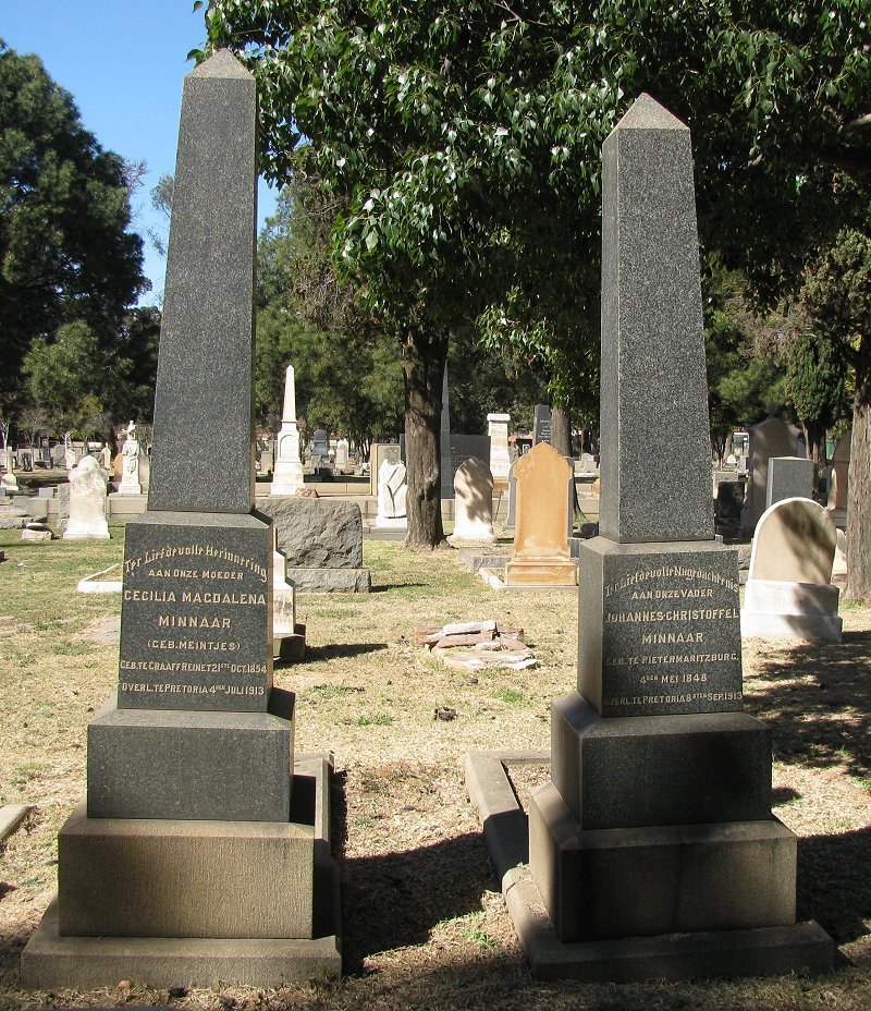 MINNAAR Johannes Christoffel  1848-1913 &amp; Cecilia Magdalena MEINTJES 1854-1913 