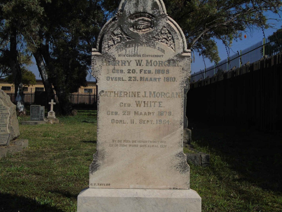 MORGAN Harry W. 1865-1910 &amp; Catherine J. WHITE 1878-1954