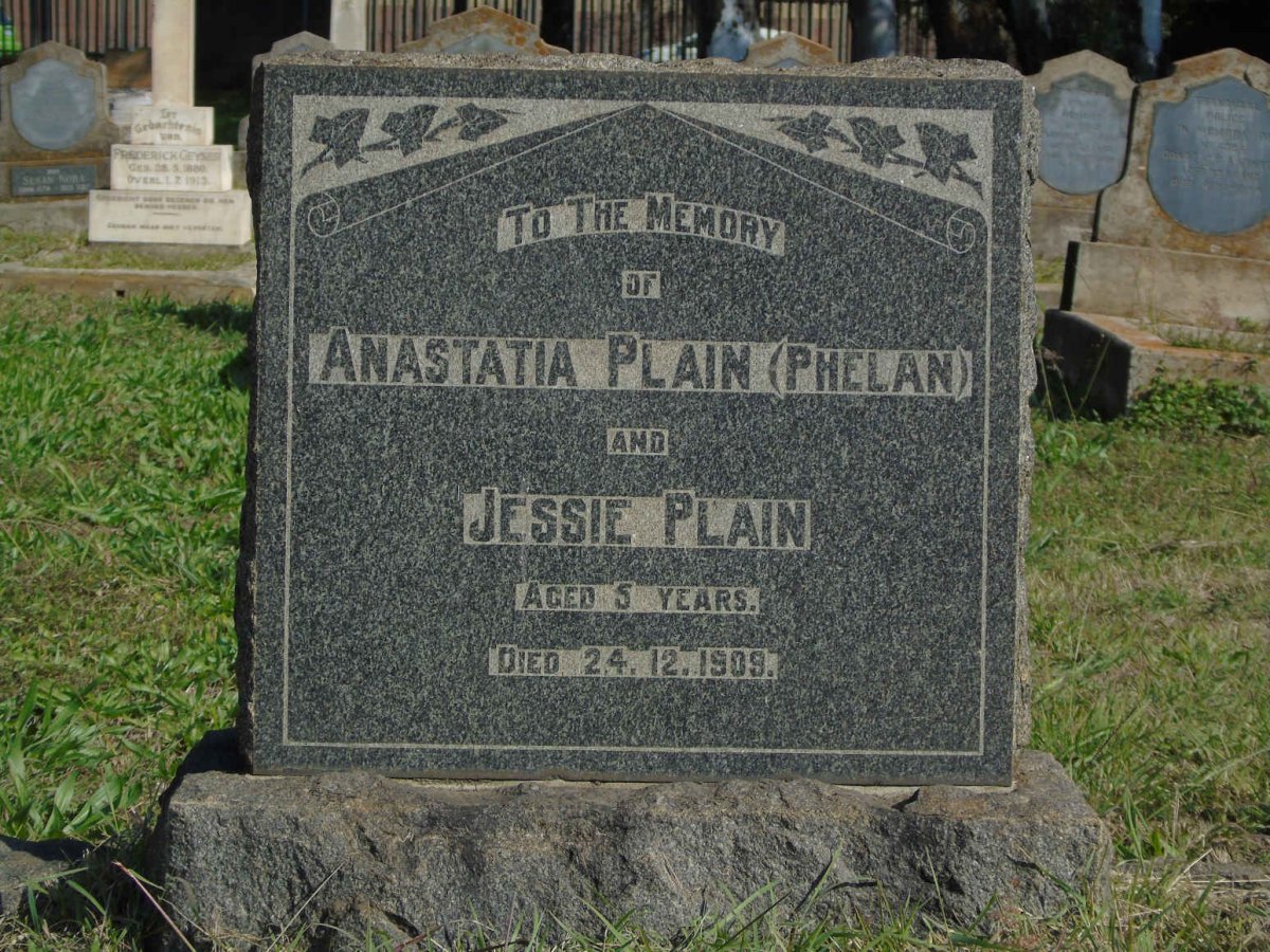 PLAIN Anastatia nee PHELAN -1909 :: PLAIN Jessie -1909