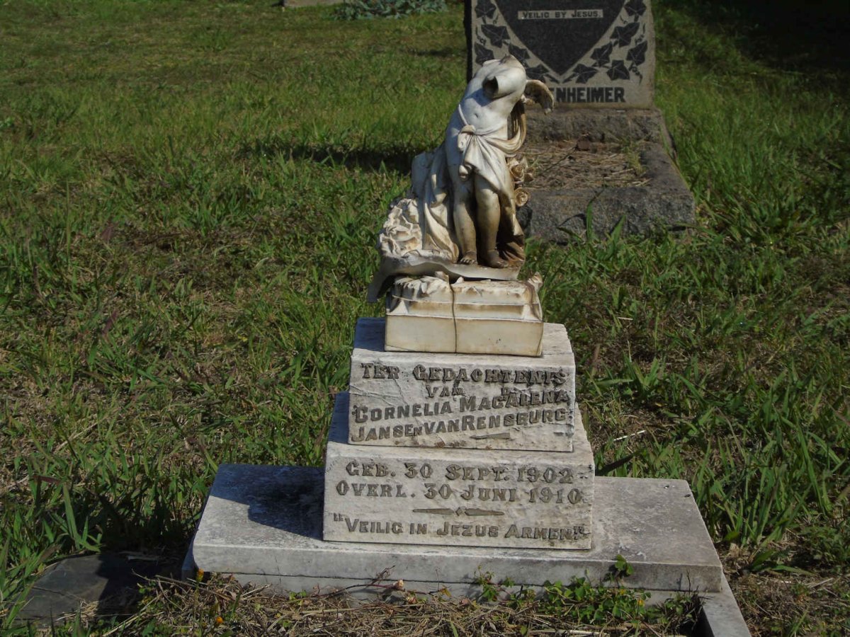 RENSBURG Cornelia Magdalena, Jansen van 1902-1910