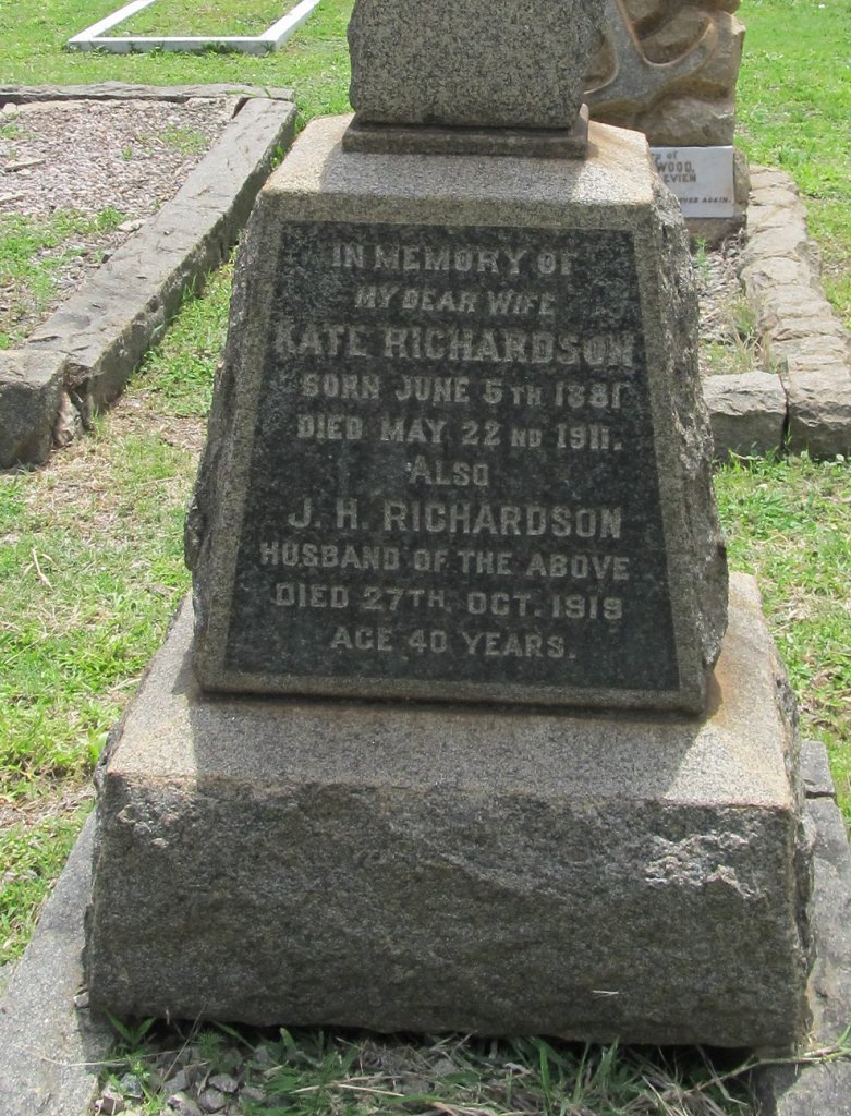 RICHARDSON J.H. -1919 &amp; Kate 1881-1911