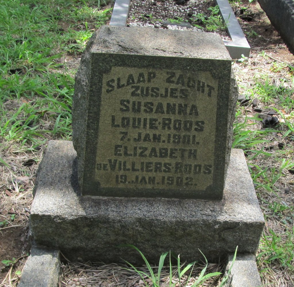 ROOS Susanna Louie -1901 :: ROOS Elizabeth De Villiers -1902