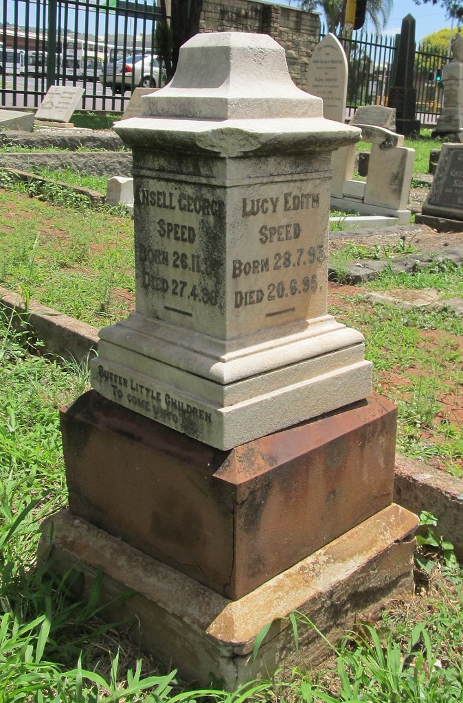 SPEED Ansell 1887-1888 :: SPEED Lucy Edith 1893-1895 