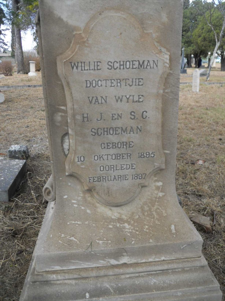 SCHOEMAN Willie 1895-1897