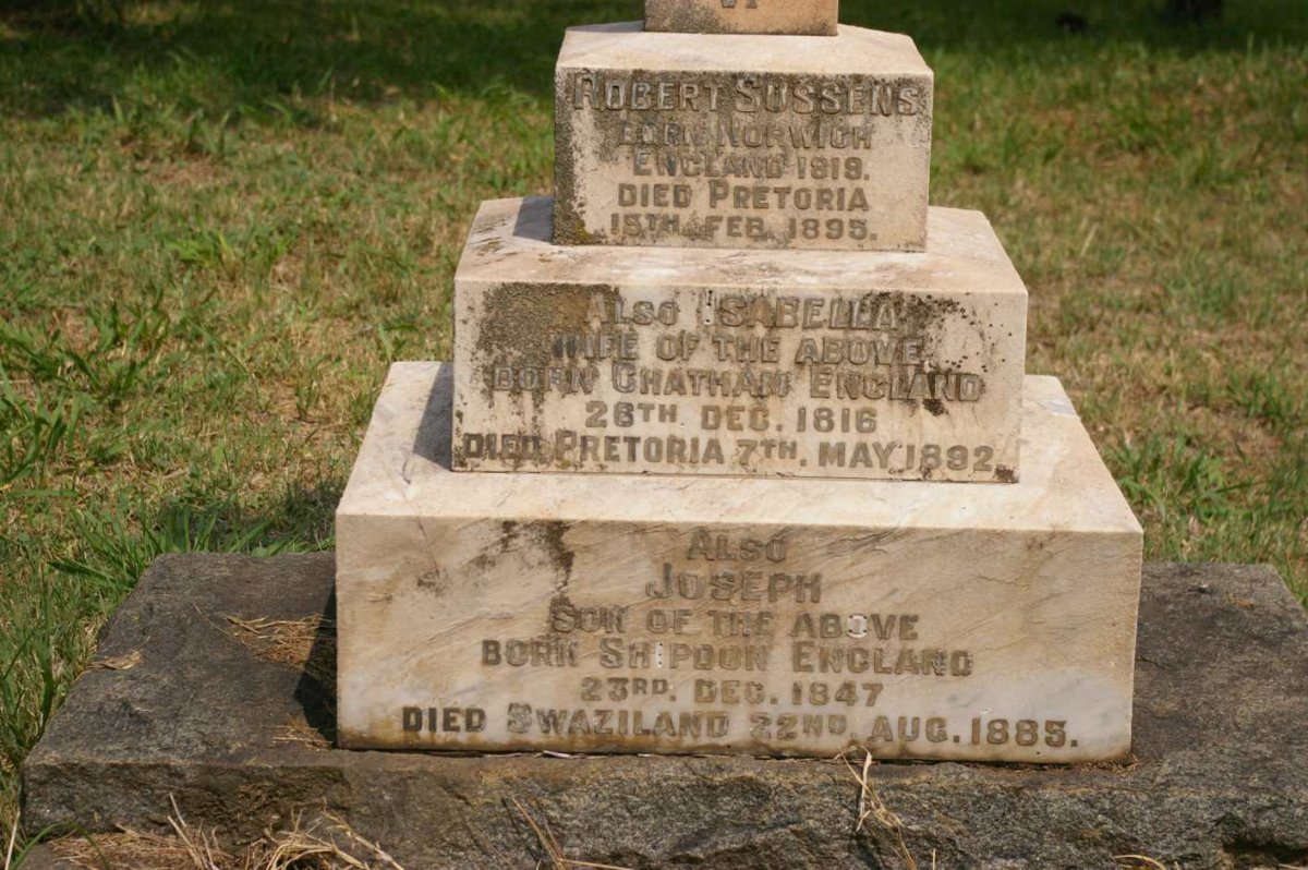 SUSSENS Robert 1819-1895 &amp; Isabella 1816-1892 :: SUSSENS Joseph 1847-1895