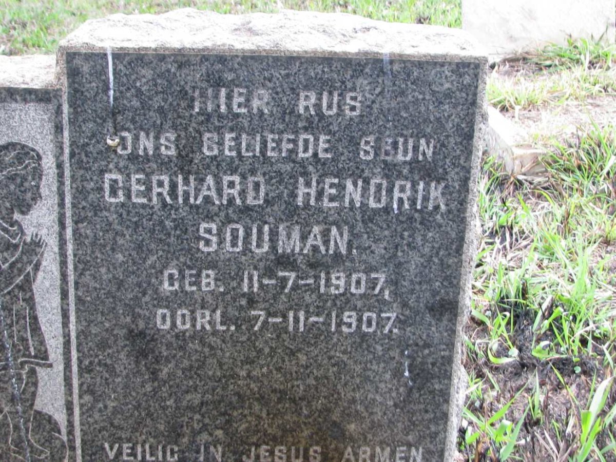 SOUMAN Gerhard Hendrik 1907-1907