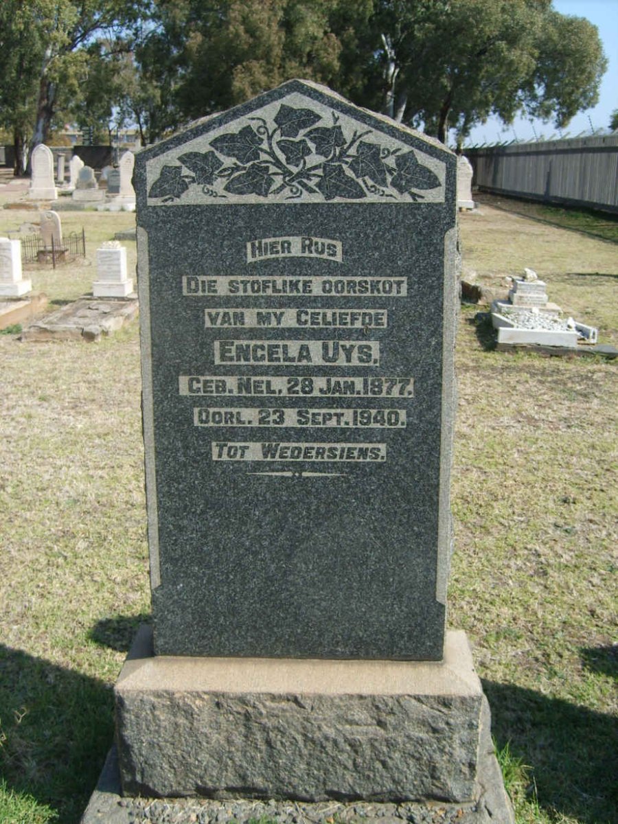 UYS Engela 1877-1940