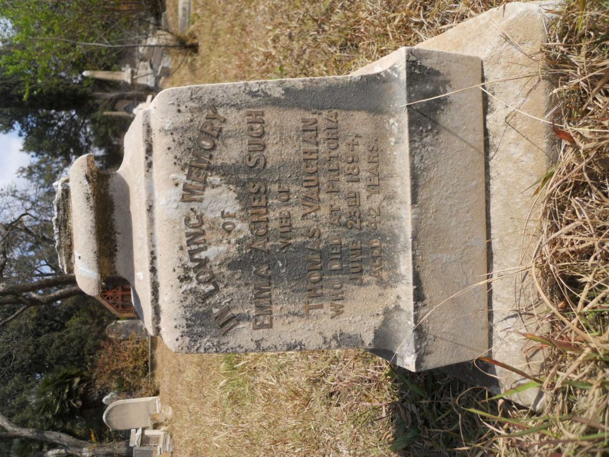 VAUGHAN Emma Agnes nee SUCH -1894