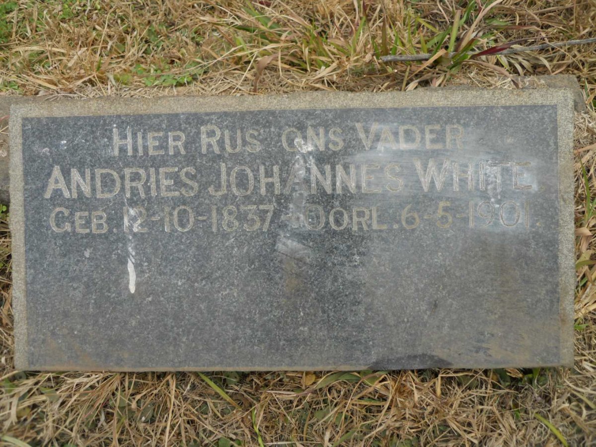 WHITE Andries Johannes 1837-1901