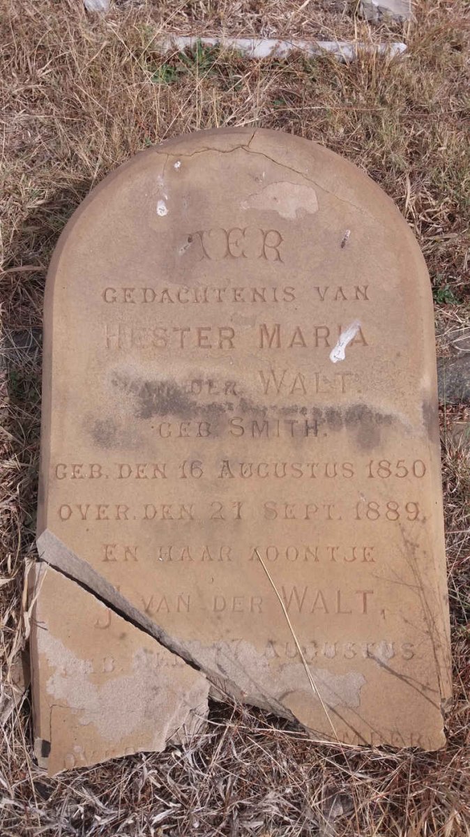 WALT Hester Maria, van der nee SMITH 1850-1889 :: VAN DER WALT J.