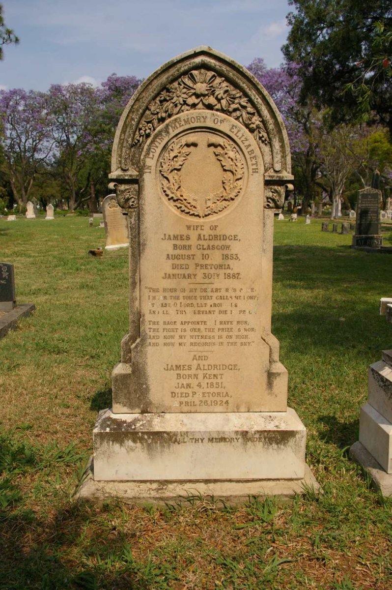 ALDRIDGE James 1851-1924 &amp; Elizabeth 1853-1887