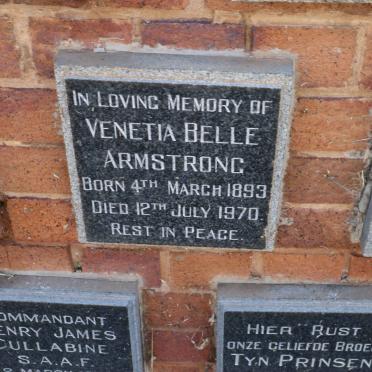ARMSTRONG Venetia Belle 1893-1970