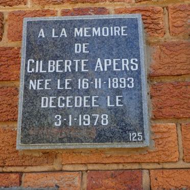 APERS Gilberte 1893-1978
