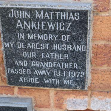 ANKIEWICZ John Matthias -1972