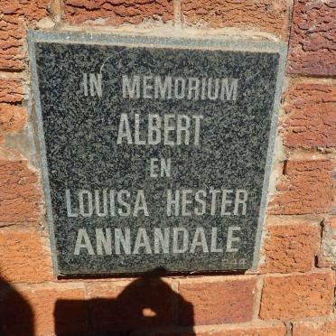 ANNANDALE Albert &amp; Louisa Hester