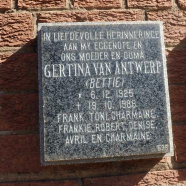 ANTWERP Gertina, van 1925-1988