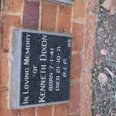 DIXON Kenneth 1941-1971