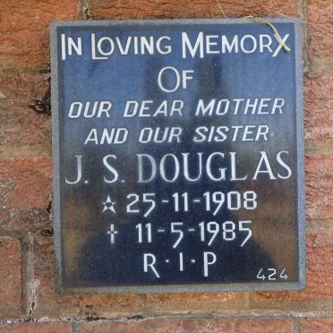 DOUGLAS J.S. 1908-1985