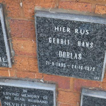DORLAS Gerrit Hans 1895-1972