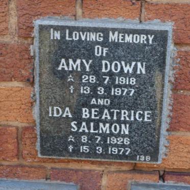 DOWN Amy 1918-1977 :: SALMON Ida Beatrice 1926-1977