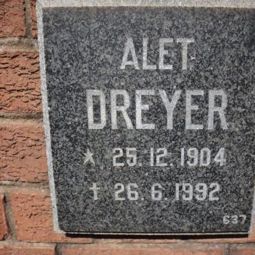 DREYER Alet 1904-1992