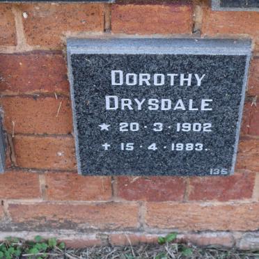 DRYSDALE Dorothy 1902-1983