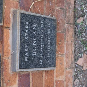 DUNCAN Mary Stark 1885-1971