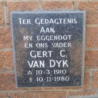DYK Gert C., van 1910-1980