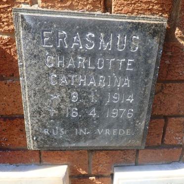 ERASMUS Charlotte Catherina 1914-1976