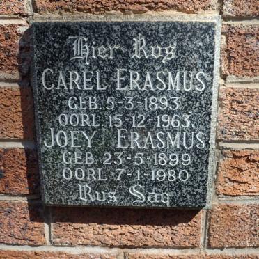 ERASMUS Carel 1893-1963 &amp; Joey 1899-1980
