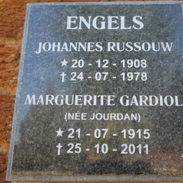 ENGELS Johannes Russouw 1908-1978 &amp; Marguerite Gardiol JOURDAN 1915-2011
