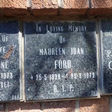 FORD Maureen Joan 1928-1972