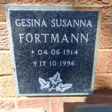 FORTMANN Gesina Susanna 1914-1996