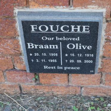 FOUCHE Braam 1908-1966 &amp; Olive 1916-2000