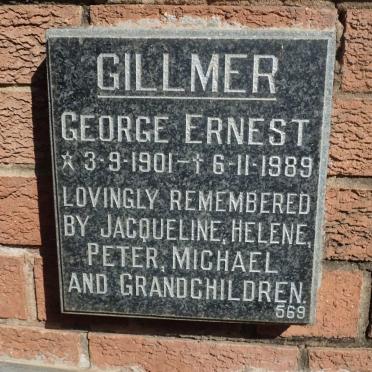 GILLMER George Ernest 1901-1989