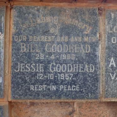 GOODHEAD Bill -1956 &amp; Jessie -1957