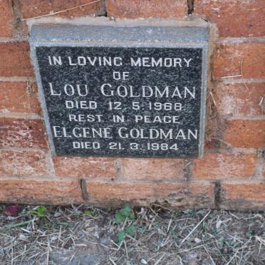 GOLDMAN Lou -1968 &amp; Elgene -1984