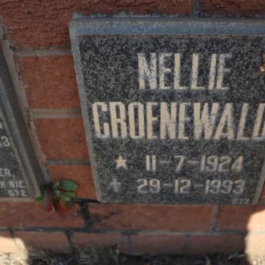 GROENEWALD Nellie 1924-1993