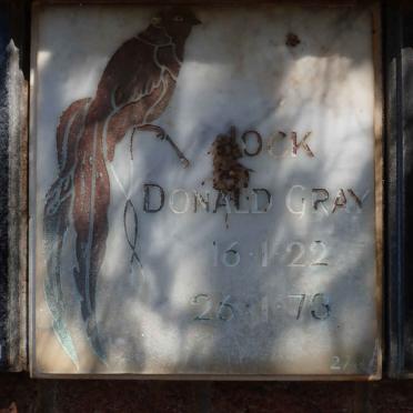 GRAY Jock Donald 1922-1973