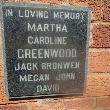 GREENWOOD Martha Caroline
