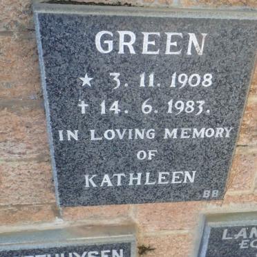 GREEN Kathleen 1908-1983