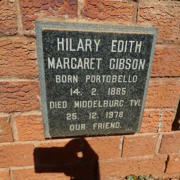 GIBSON Hilary Edith Margaret 1885-1978